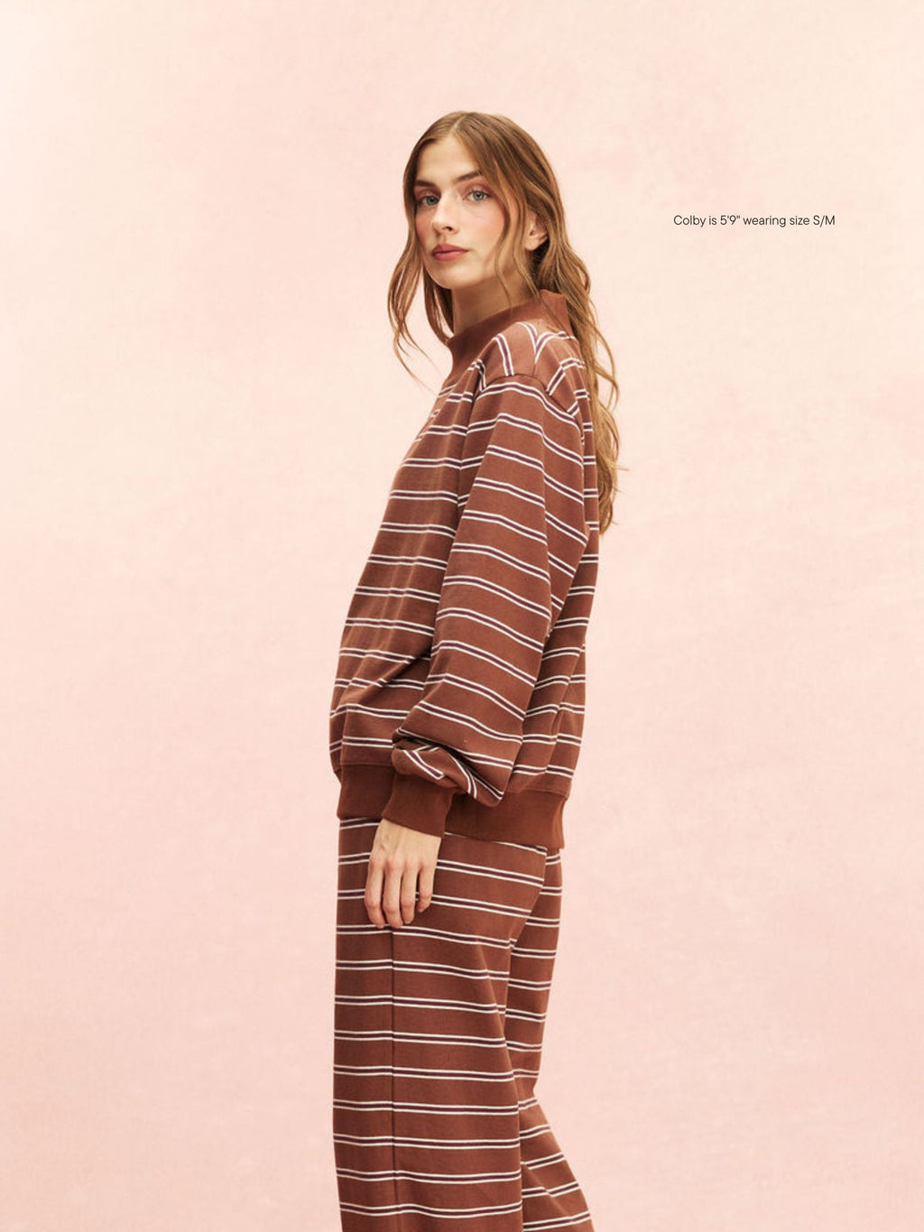 Striped Mockneck Pullover
