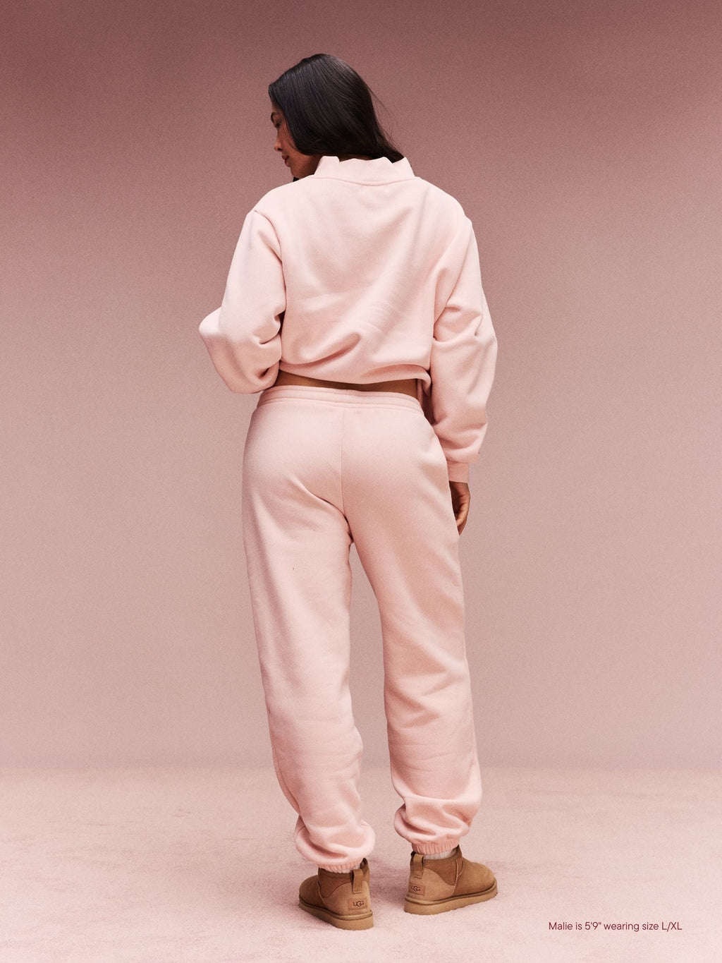 Drawstring Unisex Sweatpants - Peony