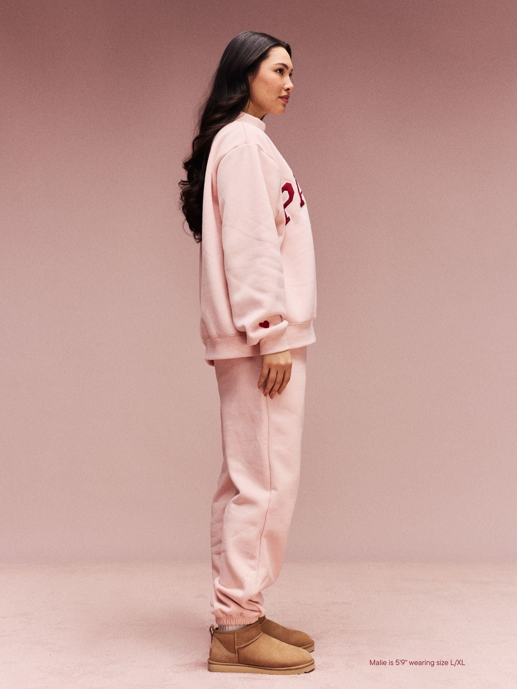 Drawstring Unisex Sweatpants - Peony