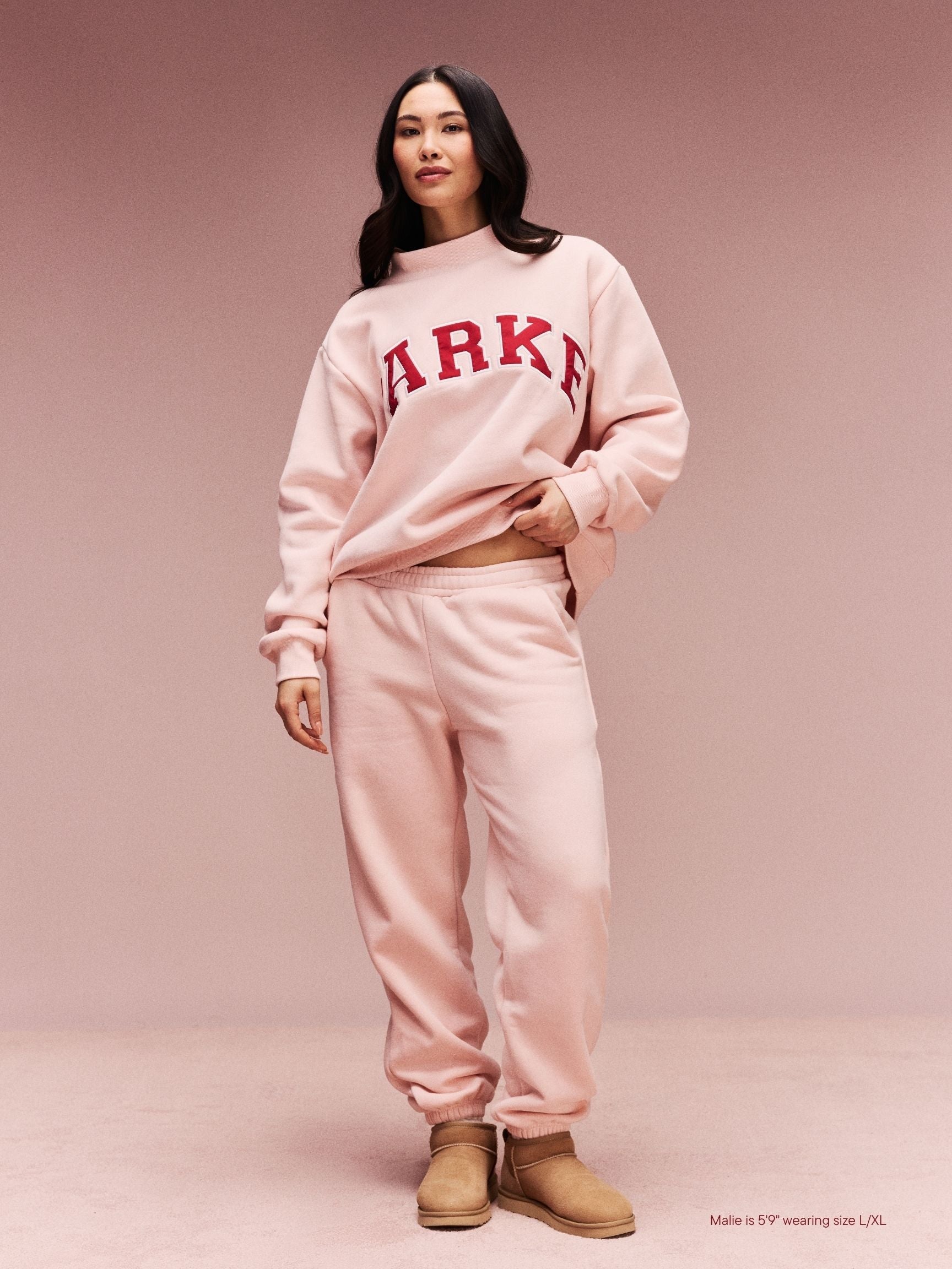 Drawstring Unisex Sweatpants - Peony