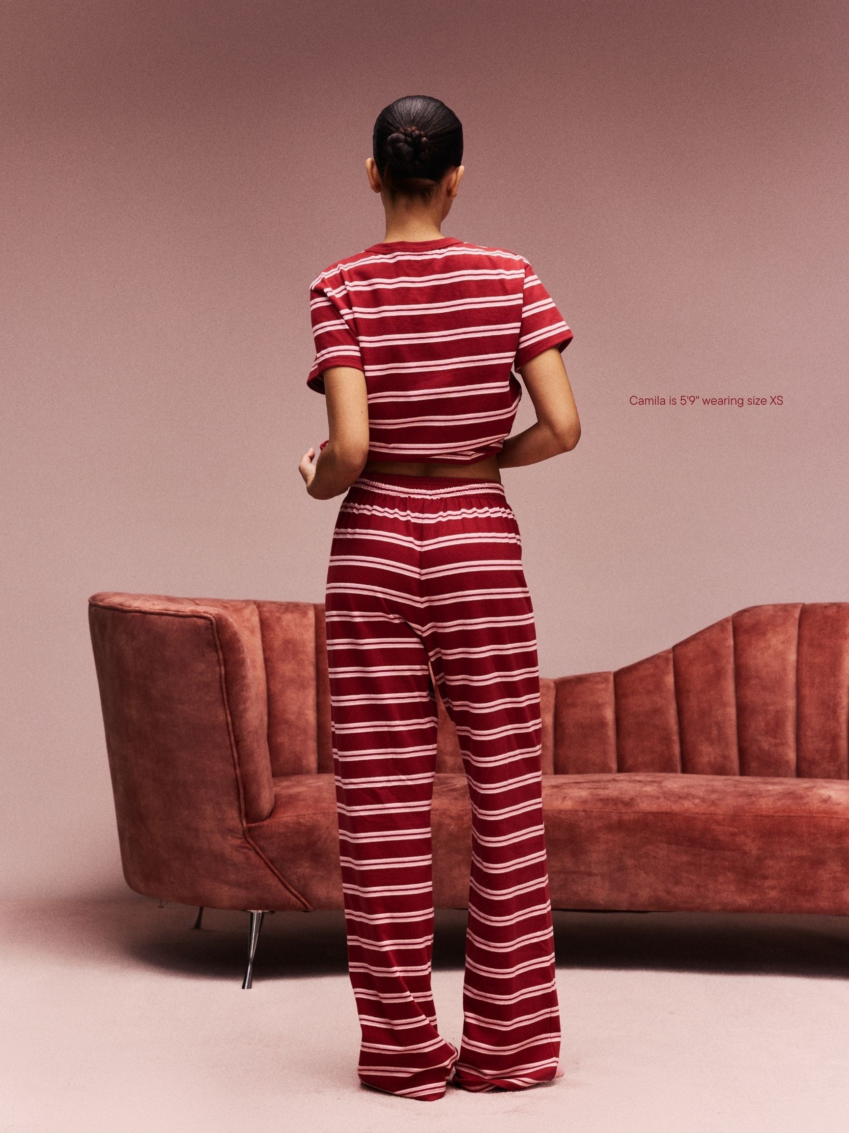 Striped Cotton Boxer Pants - Amour Stripe