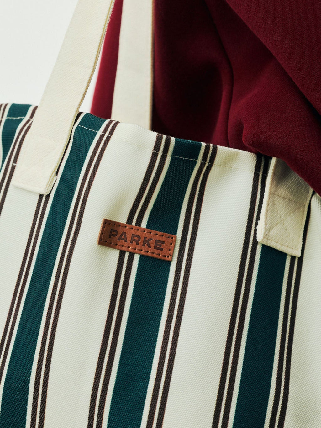 Holiday Striped Tote