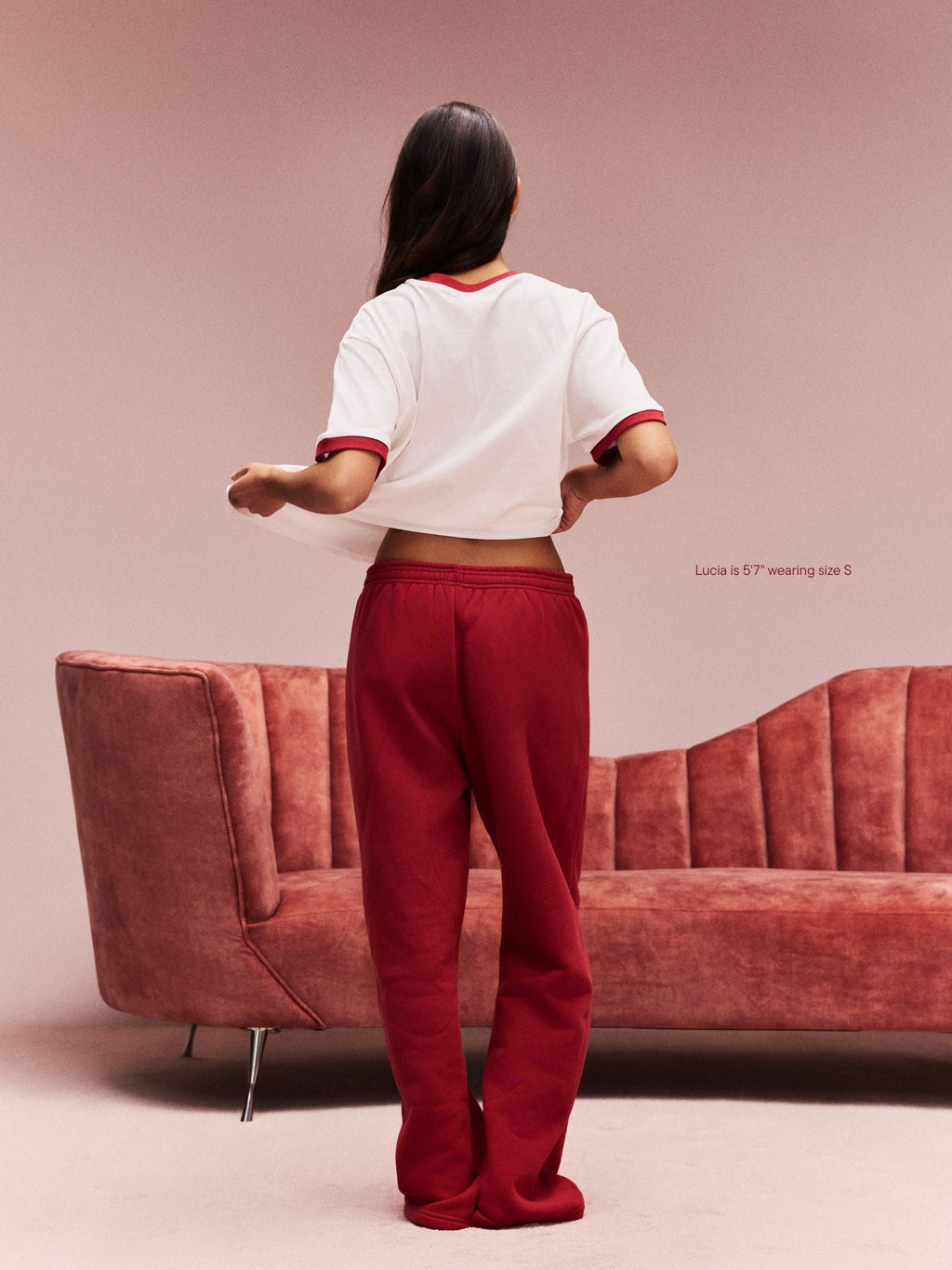 Boxer Sweatpants - Crimson