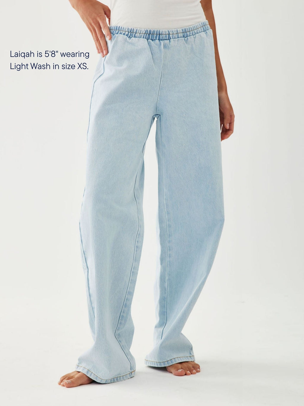 Elastic Denim Pant