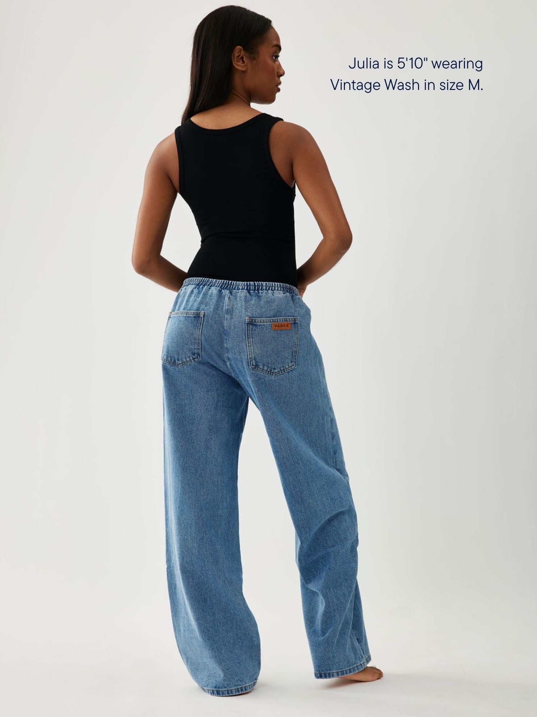 Elastic Denim Pant