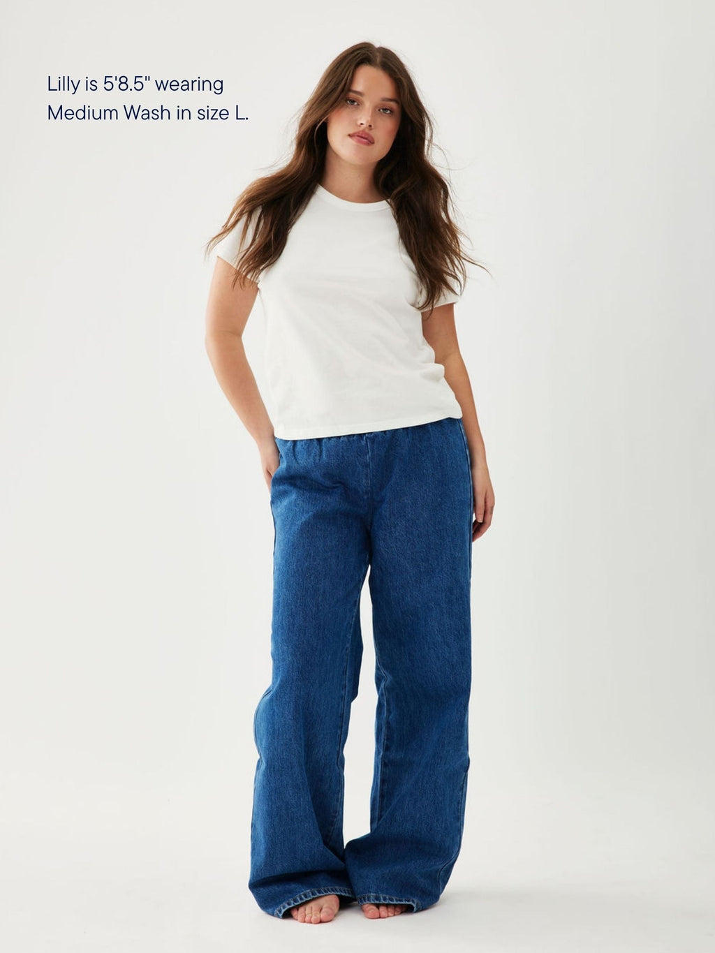 Elastic Denim Pant