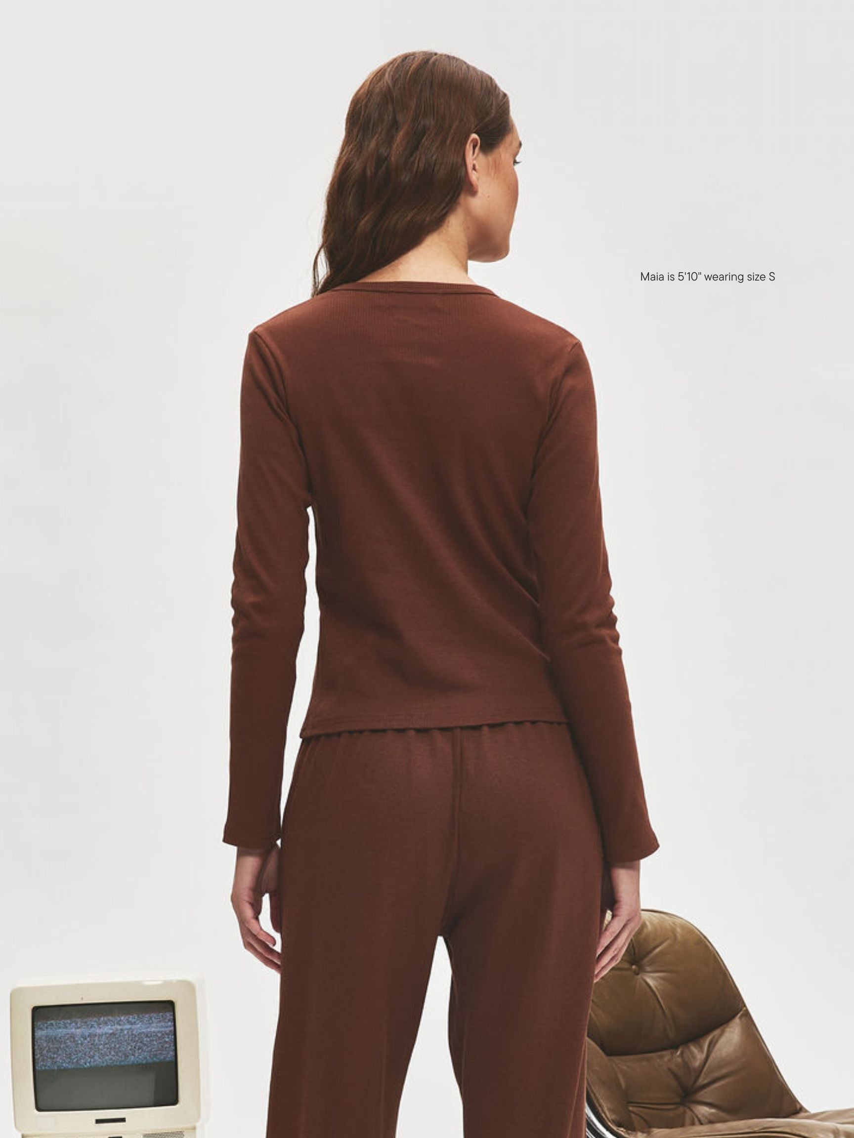 Ribbed Long Sleeve T-Shirt