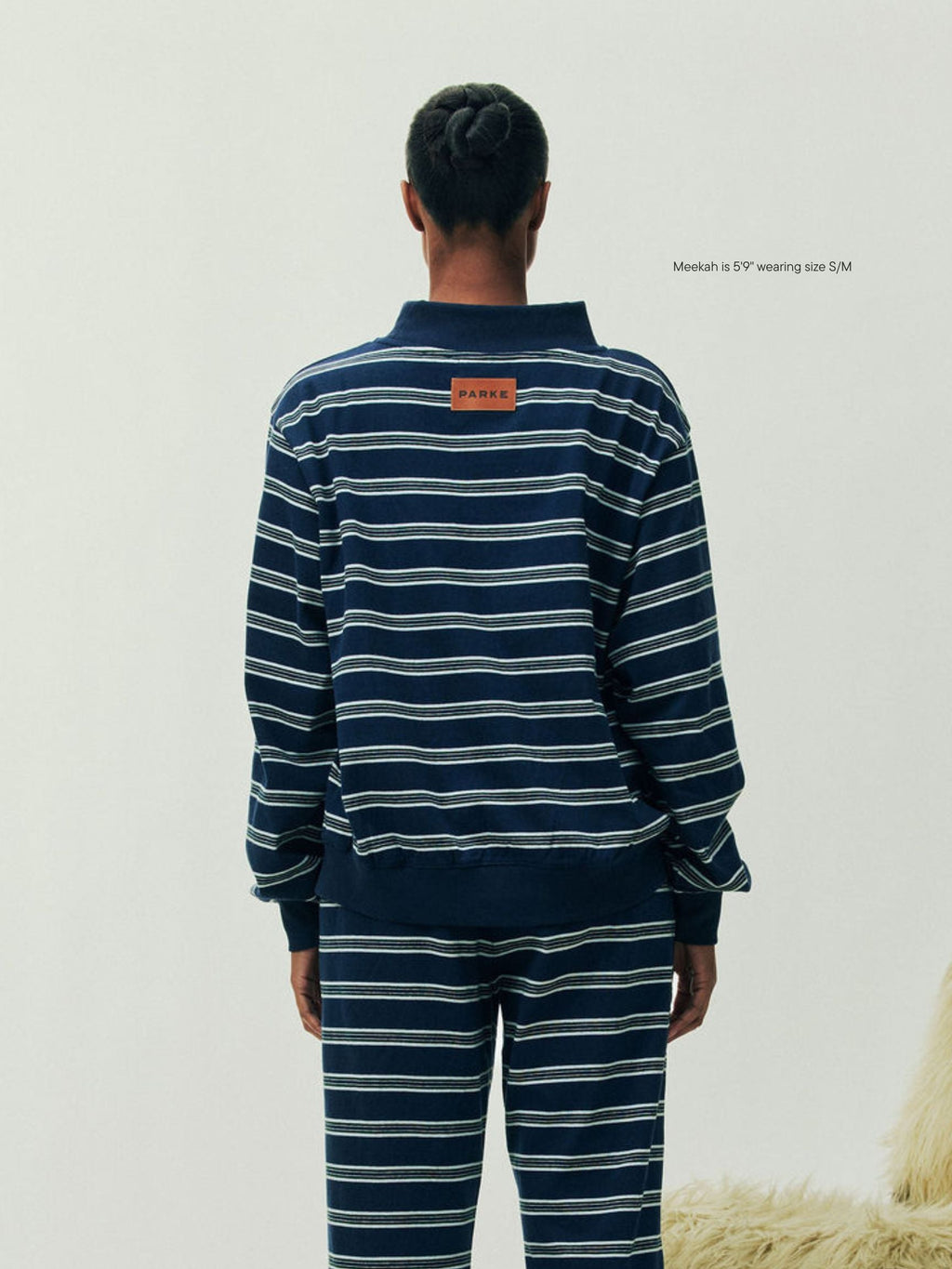 Holiday Striped Mockneck Pullover