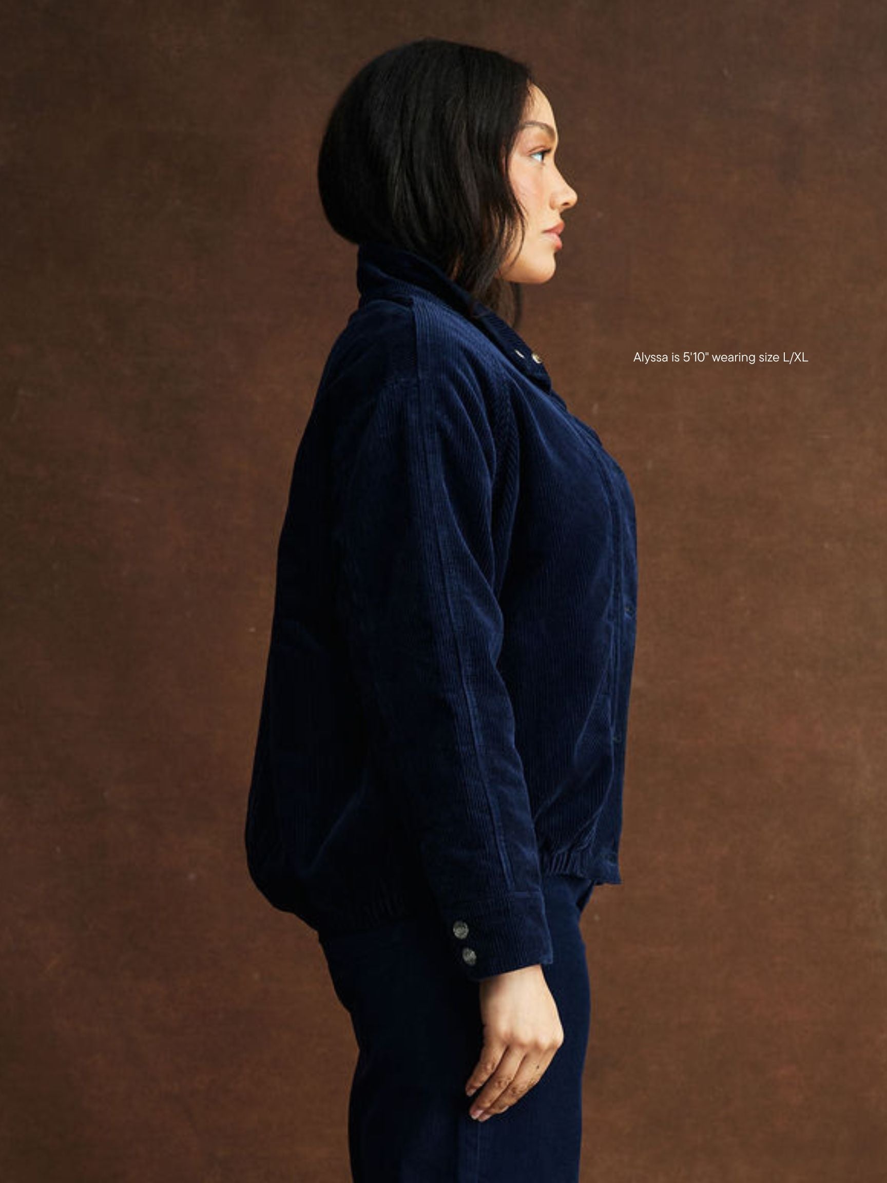 Lined Corduroy Bomber Jacket