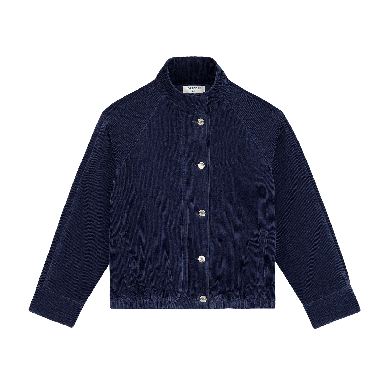 Corduroy Lined Bomber Jacket -navy corduroy