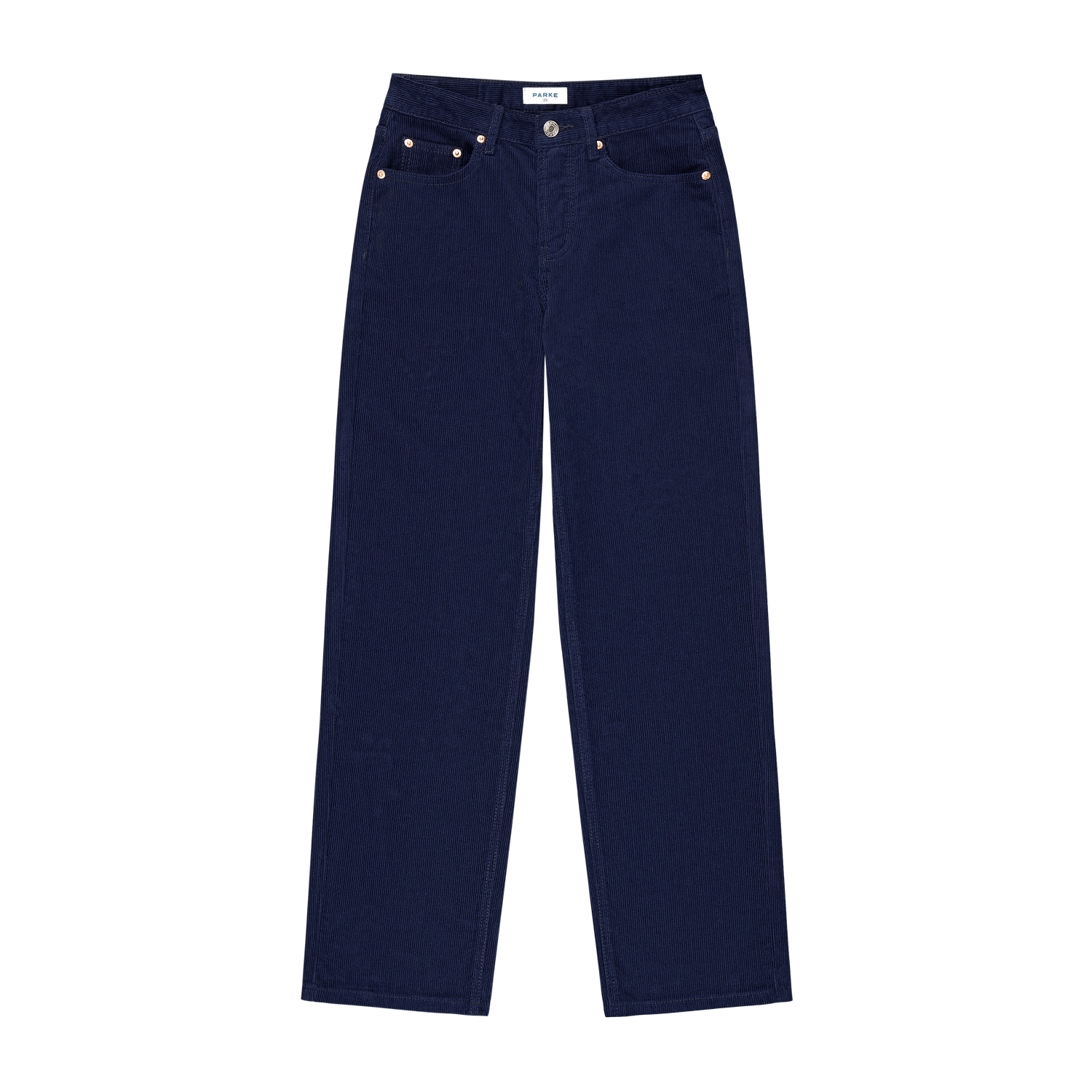 Classic Straight Pants -navy corduroy