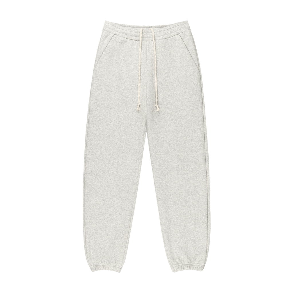 Drawstring Unisex Sweats flat lay -classic grey