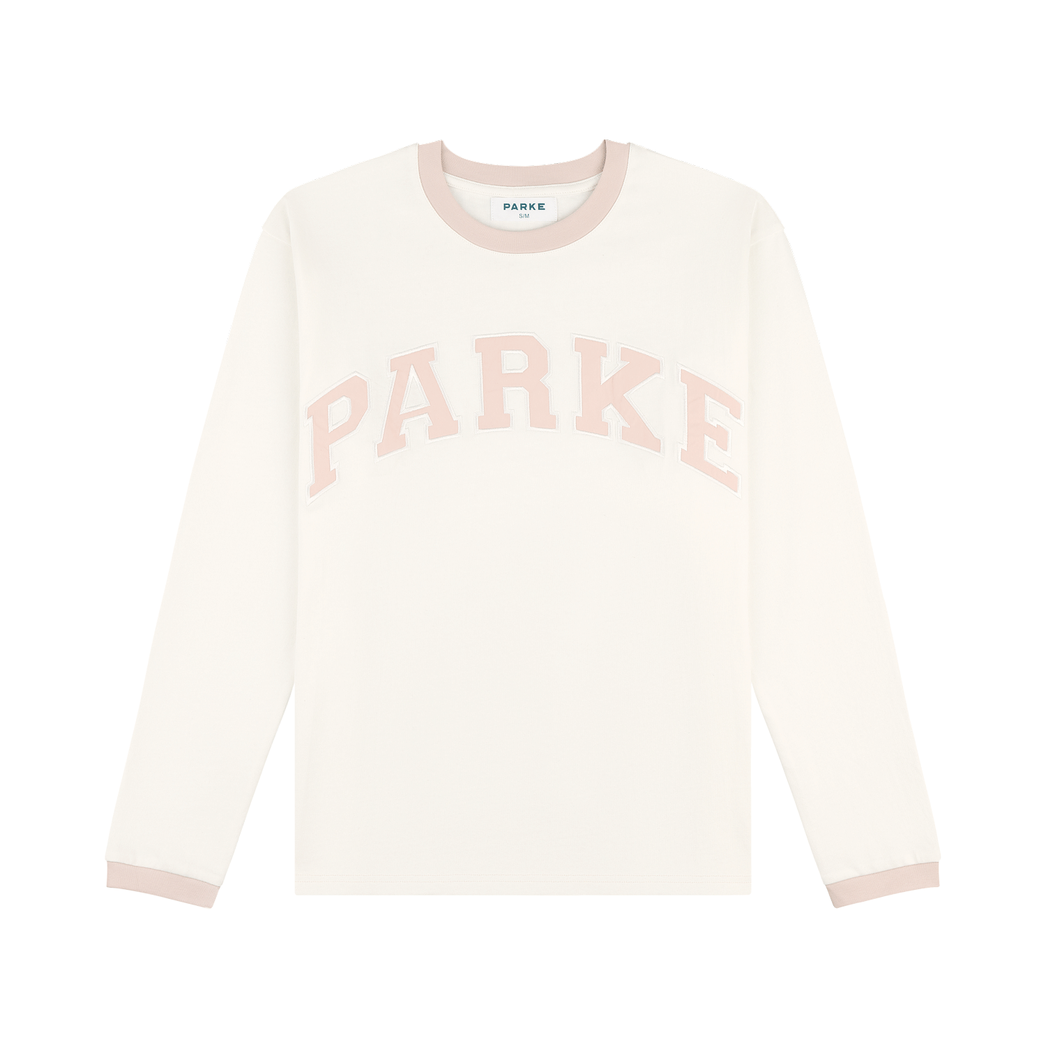 varsity long sleeve flat -rose