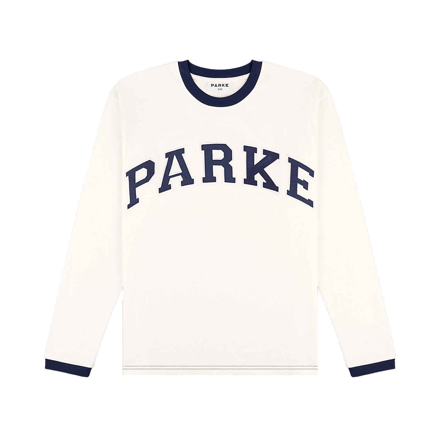 varsity long sleeve flat -crown blue