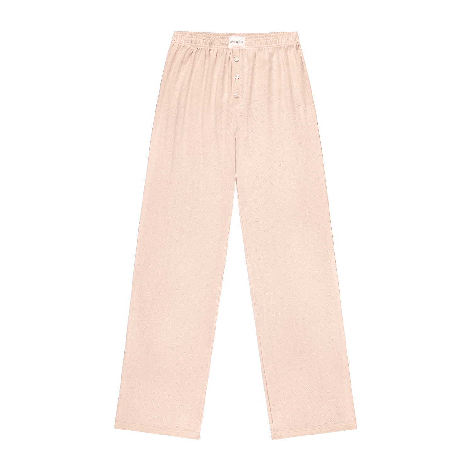 Heart Pointelle Boxer Pants -peony