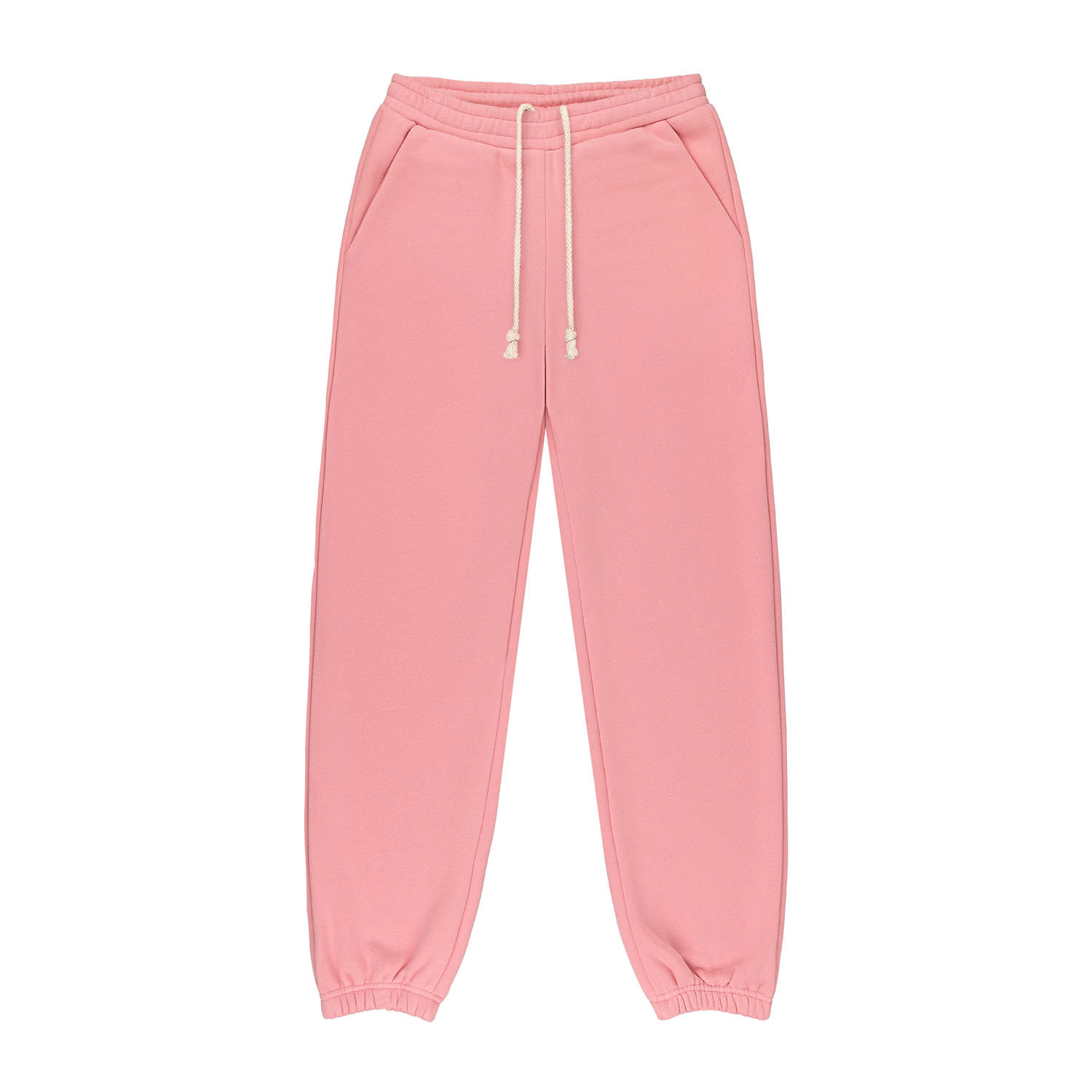 Drawstring Unisex Sweatpants -blush