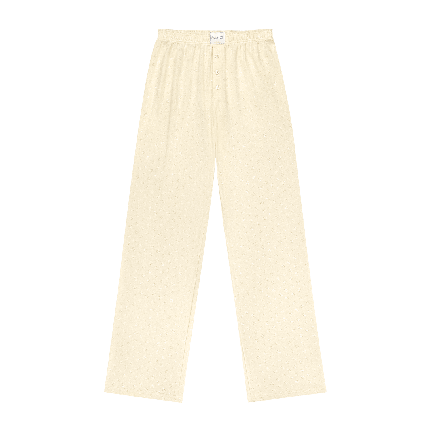 Heart Pointelle Boxer Pants -cream
