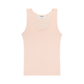 Heart Pointelle Tank -peony