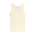 Heart Pointelle Tank -cream