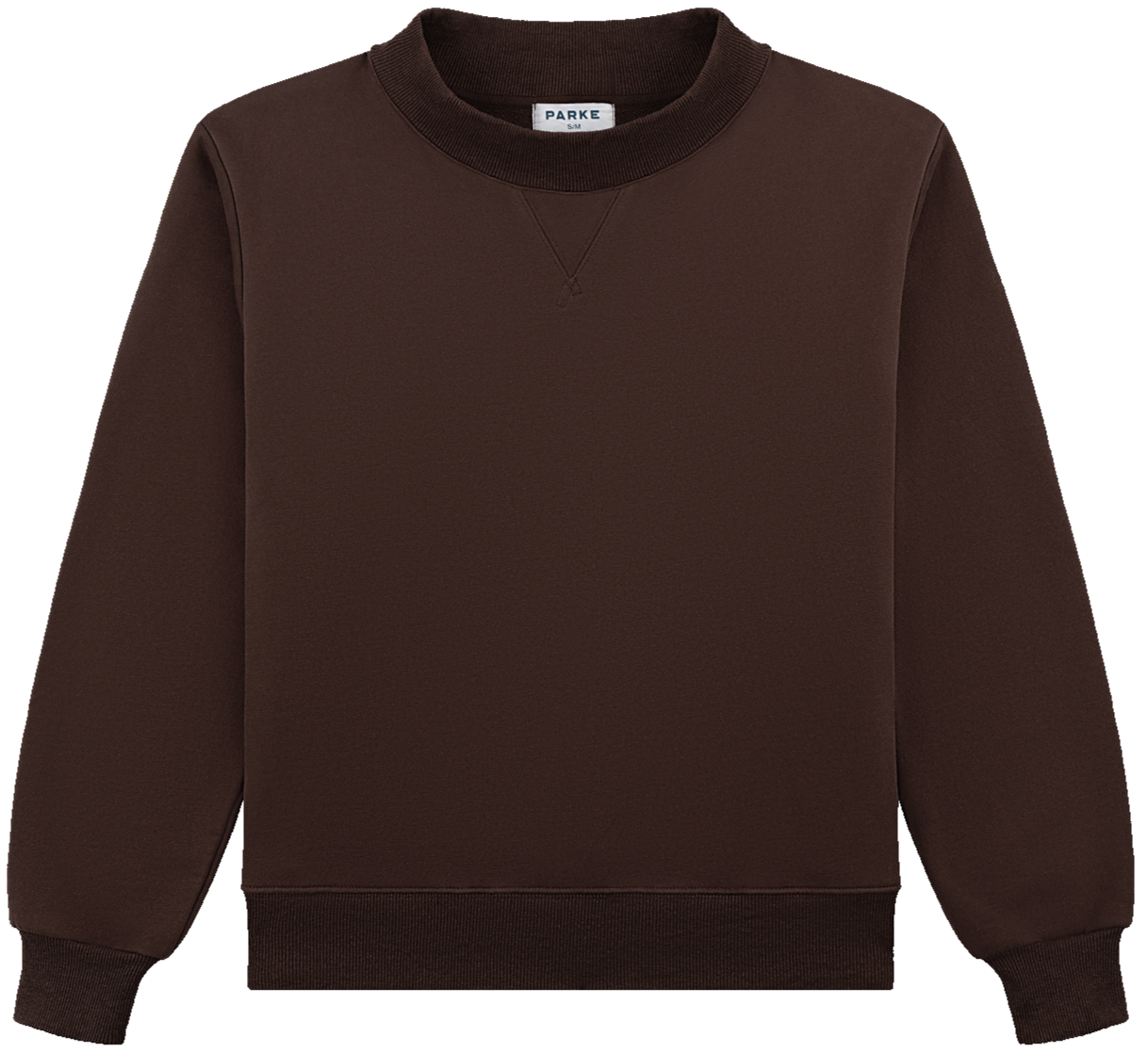 classic mockneck flat lay-chocolate