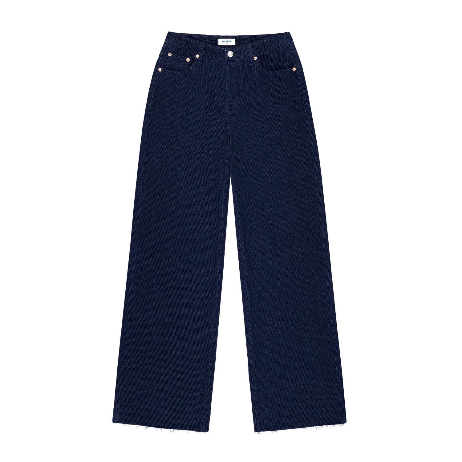 Low Rise Baggy Pants -navy corduroy