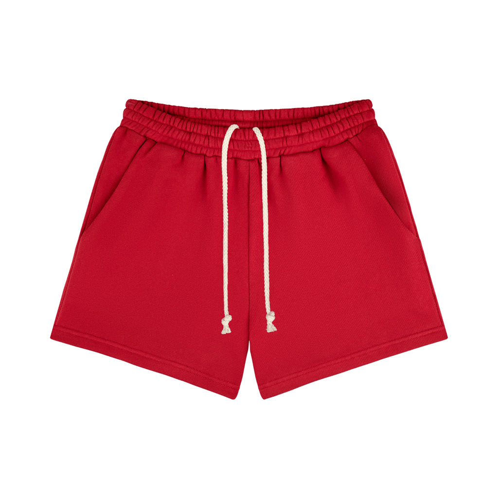 lounge sweatshorts -crimson