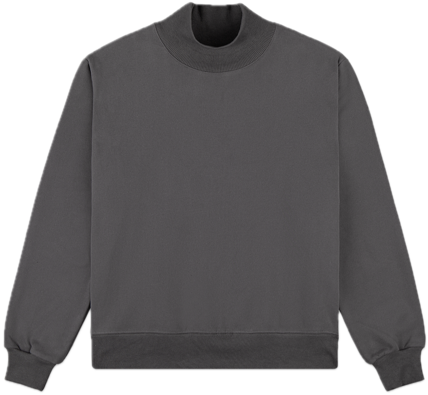 turtleneck sweatshirt flat lay - midnight