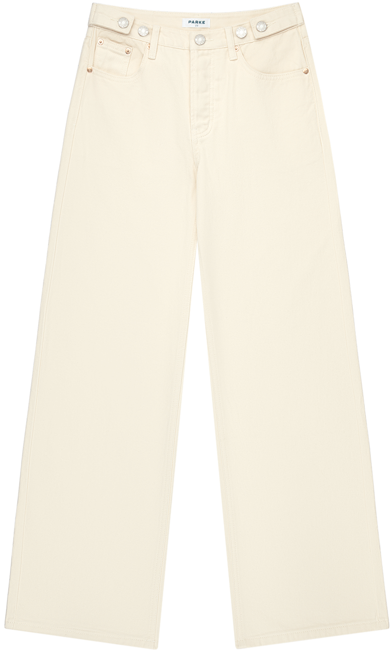 adjustable jean -cream