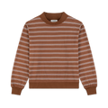Striped Mockneck Pullover -tonal stripe