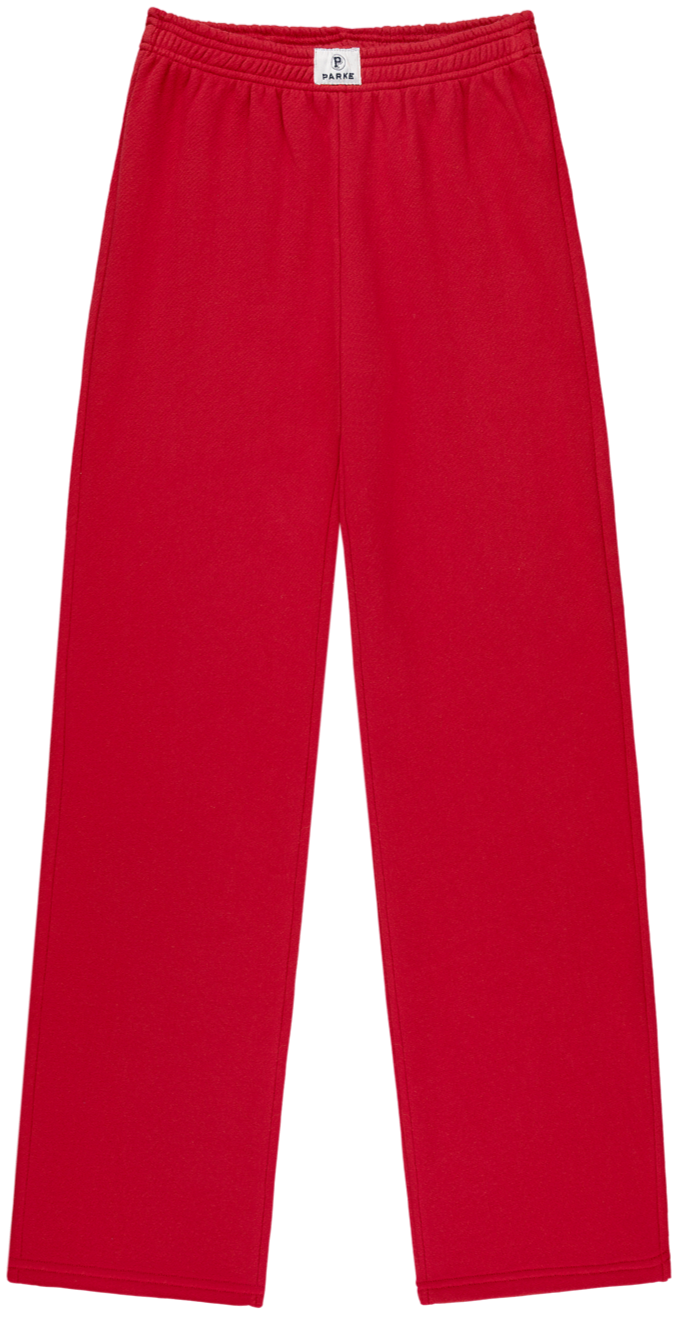 boxer sweatpants -crimson