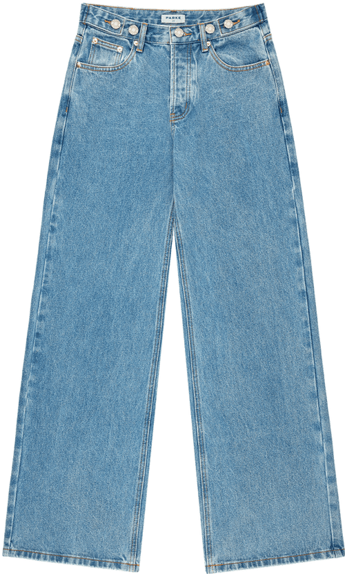 adjustable jean -vintage wash