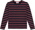 long sleeve striped tee -navy stripe