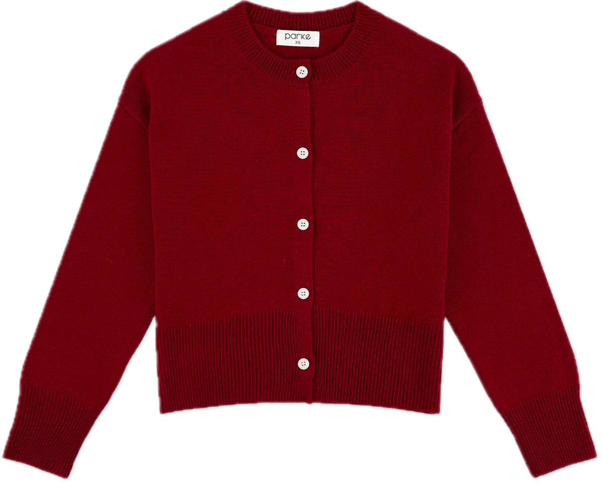 burgundy cardigan flat lay -burgundy