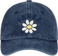 flower hat -navy