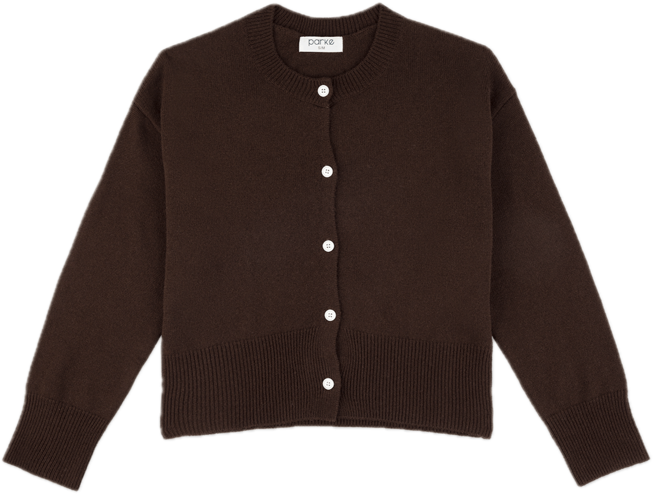 chocolate cardigan flat lay -chocolate