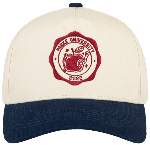 bookworm hat flat lay -navy