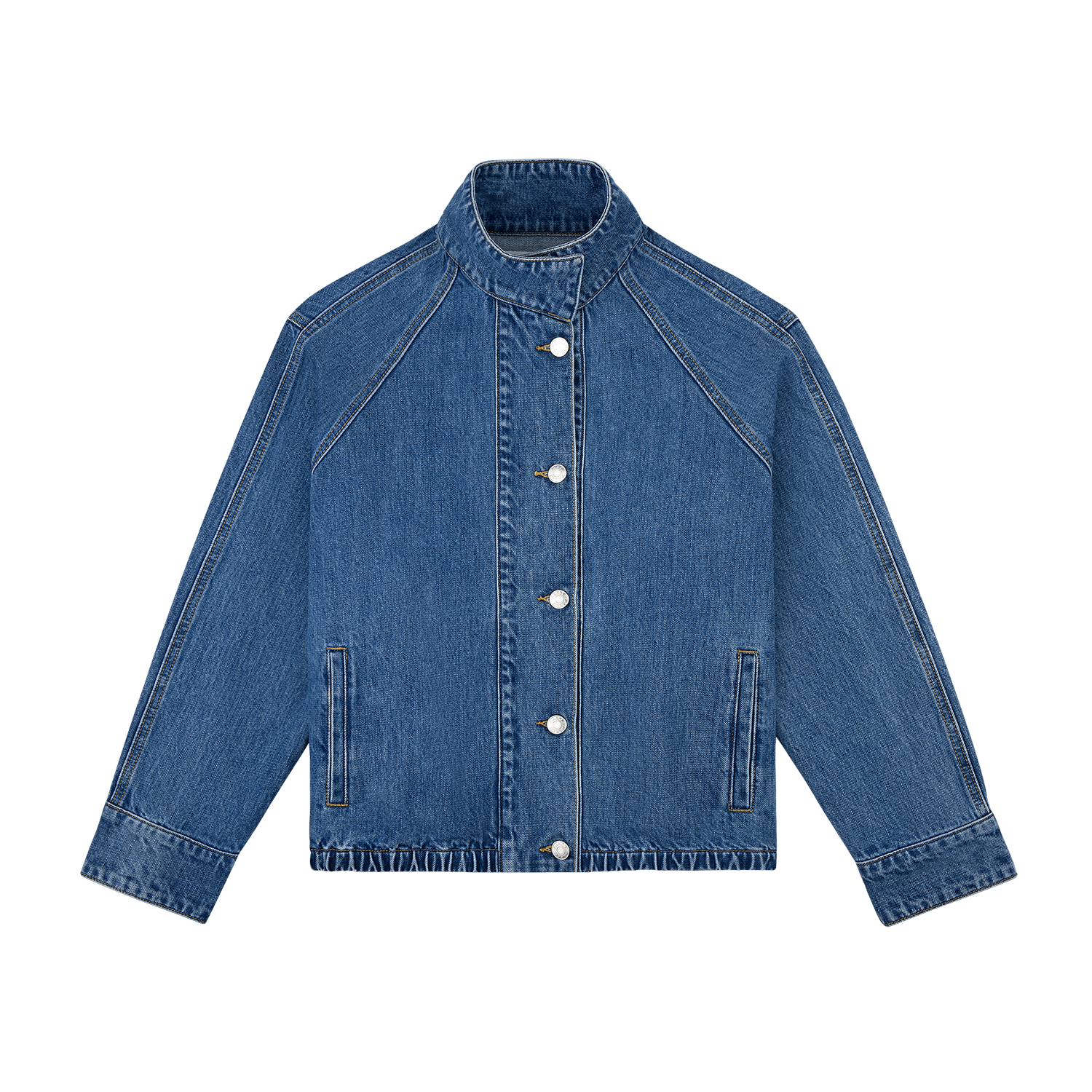 bomber jacket -medium wash
